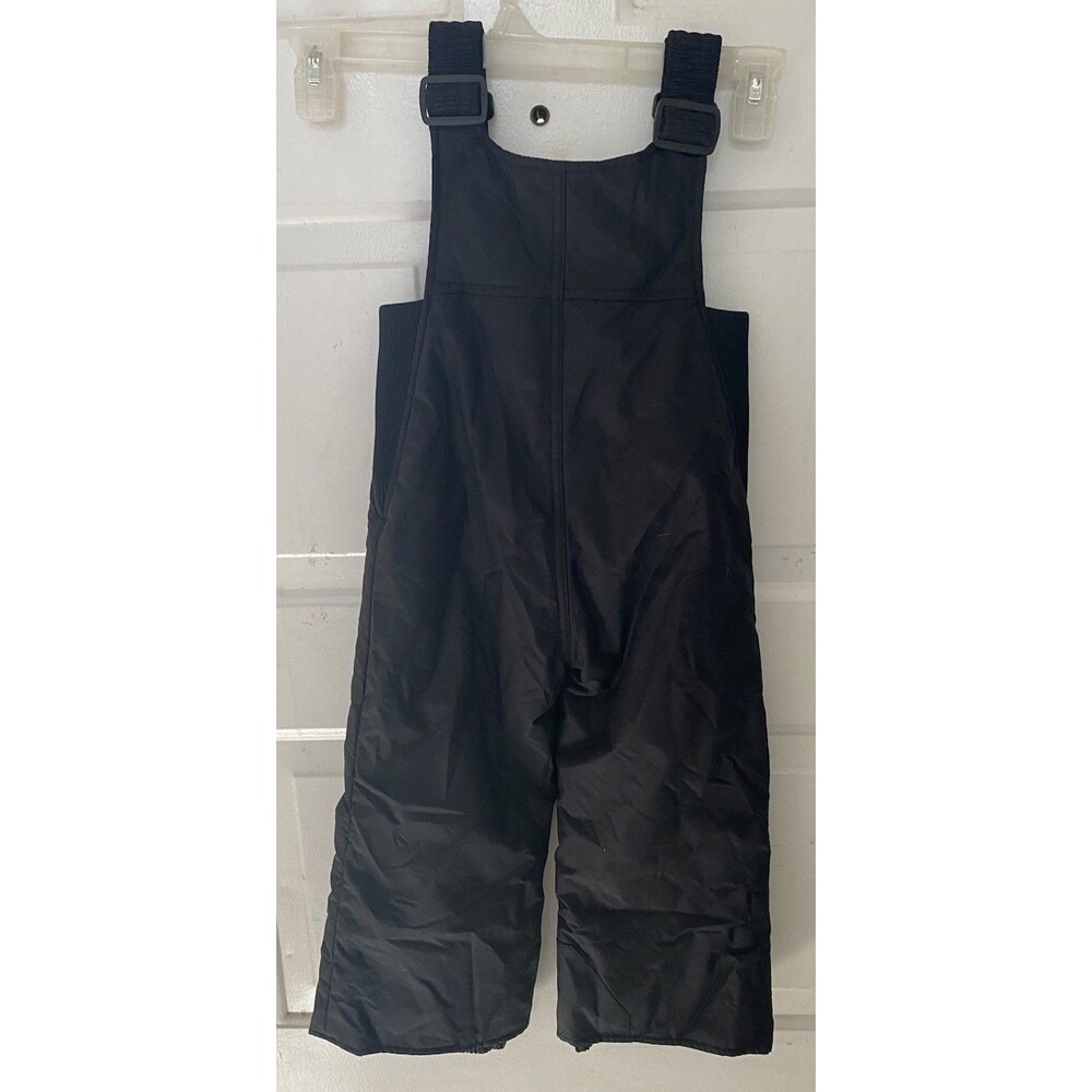 Outdoor Gear Black Snow Bib Overall Kids Unisex Size 4 Adjustable Straps - Picture 2 of 5